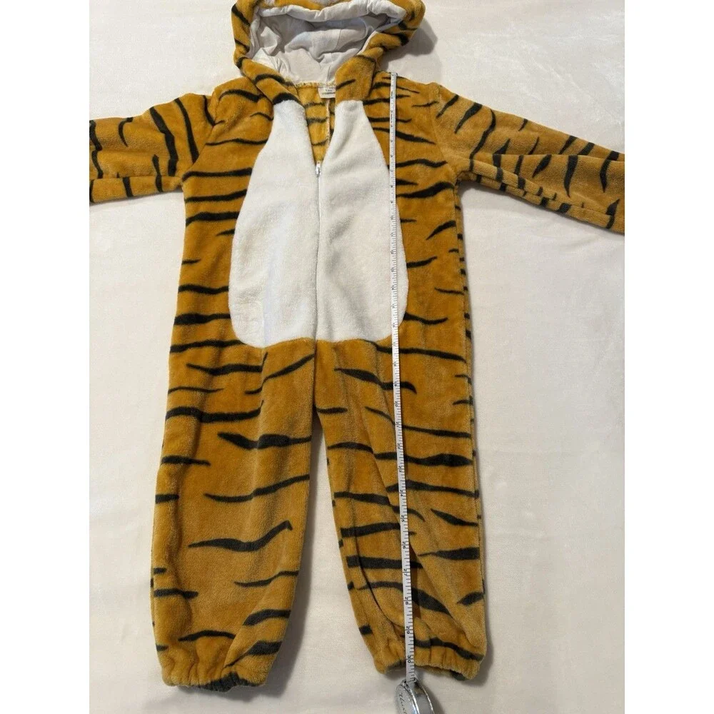 MICHLEY Toddler Tiger Costume Complete Outfit Hooded Fleece One Piece Size 3T?